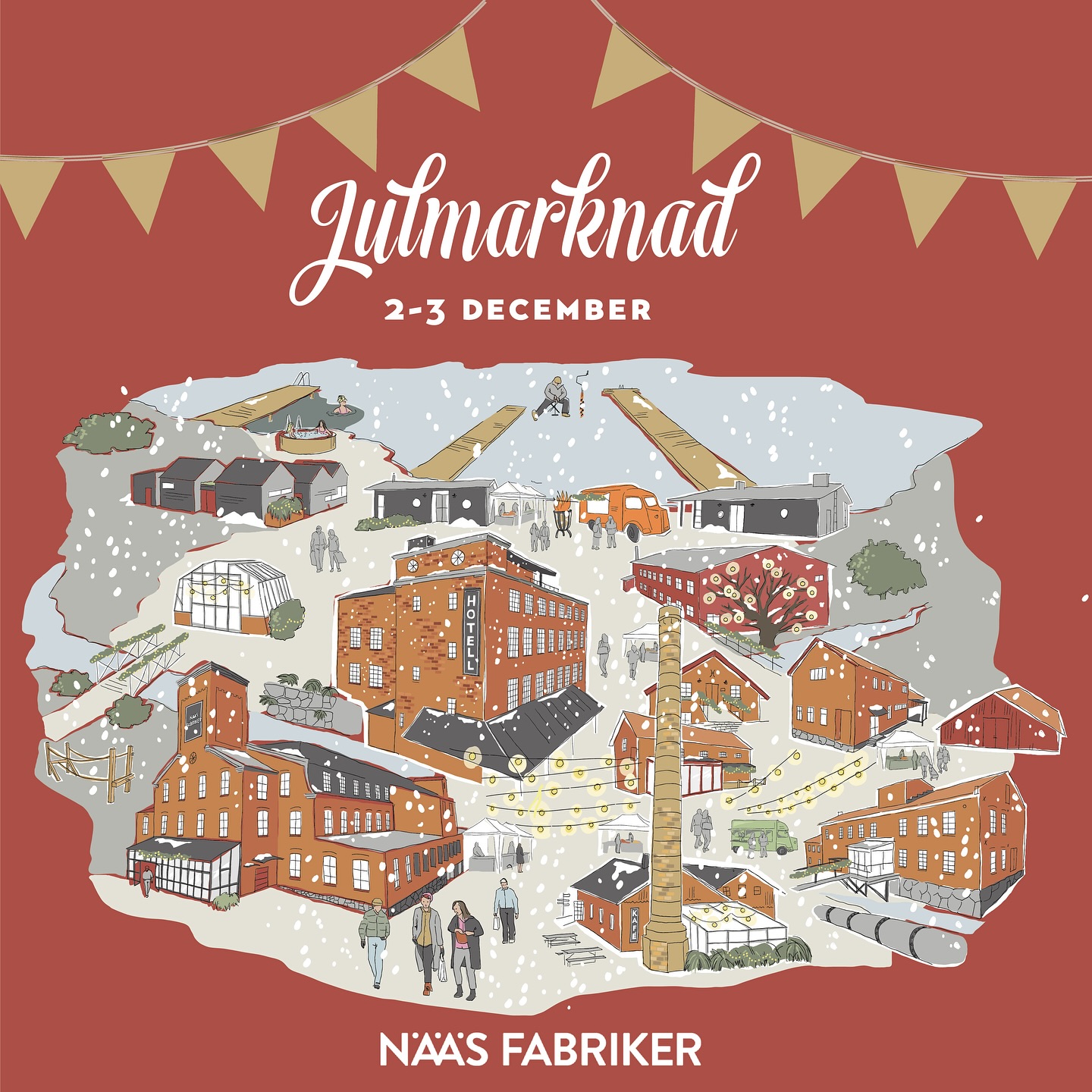 Idag och i morgon hittar ni oss på julmarknaden på Nääs fabriker! Välkomna dit!